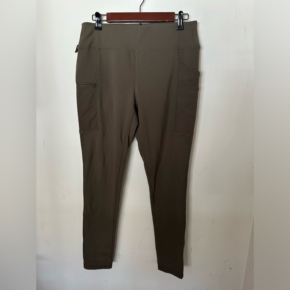 Women’s Carhartt Green/Khaki Force Fitted Lightweight Utility Legging